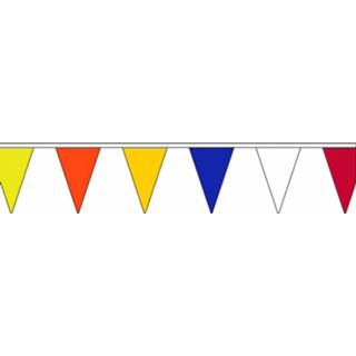 👉 Vlaggenlijn stof polyester multikleur Set Van 3x Stuks Gekleurde Huis/tuin Party Vlaggetjes Vlaggenlijnen 13 Meter - Feestartikelen/versieringen 8720276044301