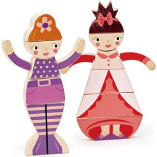 👉 Poppenhuispop hout multikleur Tender Leaf Toys Poppenhuispoppen Zeemeermin En Prinses 191856086512