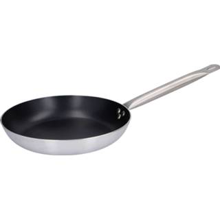 👉 Koekenpan RVS zilverkleurig Alpina - 28cm Non-stick Pfoa-vrij 8711252076195