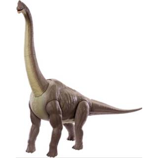 👉 Dinosaurus bruin groen kunststof jongens Jurassic World Brachosaurus 106 Cm Bruin/groen 887961867053