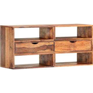 👉 Hout bruin Vidaxl Tv-meubel 160x30x45 Cm Massief Sheeshamhout 8719883819860