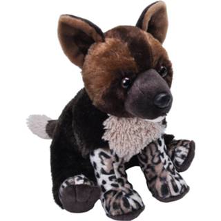 👉 Bruin zwart pluche Wild Republic Knuffelhyena Junior 30 Cm Bruin/zwart 92389234350