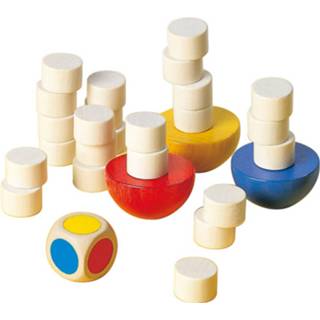 👉 Hout blauw Selecta Spielzeug Stapelspel Balance Junior 29-delig 4060848630018