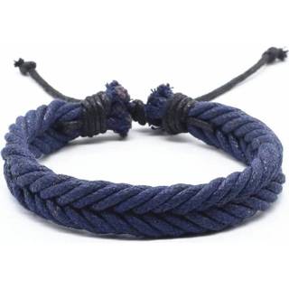 👉 Touw armband blauw mannen Gevlochten LGT Jewels