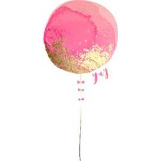 👉 Verjaardagskaart roze HotchPotch | Verjaardagskaart| ballon