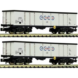 👉 Fleischmann 841014 2-delig Set: open goederenwagens ecco rail 4005575194730