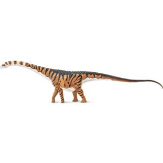 👉 Dinosaurus wit bruin zwart rubber Safari Malawisaurus Junior 35 Cm Wit/bruin/zwart 95866001513