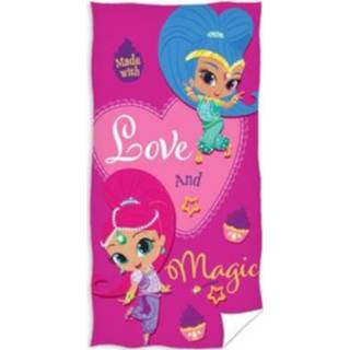 👉 Strandlaken roze katoen L.o.l. Surprise Shimmer & Shine 70 X 140 Cm 5902689444333
