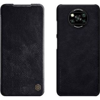 👉 Flipcover zwart Nillkin Qin Series Xiaomi Poco X3 NFC Flip Cover - 5712580015255