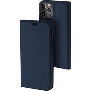 👉 Flipcover blauw Dux Ducis Skin Pro iPhone 12 Max Flip Cover - Donkerblauw 5712579953728