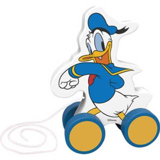 Trekfiguur wit blauw hout Disney Donald Duck 12,3 Cm Wit/blauw 6970090049156