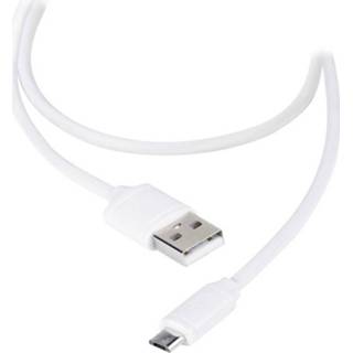 👉 Wit Vivanco USB 2.0 Aansluitkabel [1x USB-A stekker - 1x Micro-USB B stekker] 1.20 m 4008928362527