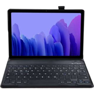 👉 Bluetooth keyboard qwertz Case zwart Samsung Galaxy Tab A7 2020 Slimline 8720329107922