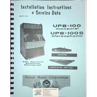 👉 Jukebox mannen United Model UBP100 & UBP100S Service Manual