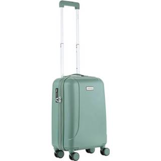 👉 Polycarbonaat groen Carryon Skyhopper Handbagage Koffer 55cm Tsa-slot Okoban Registratie Olijf 8717253522129