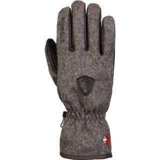 👉 Glove l vrouwen grijs bruin zwart Snowlife - Women's Swiss Shepherd Handschoenen maat L, grijs/bruin/zwart 7640162452793