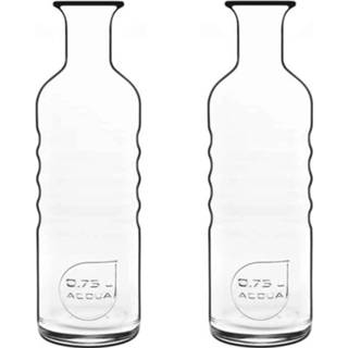 👉 Karaf 2x Glazen water karaffen van 750 ml Optima