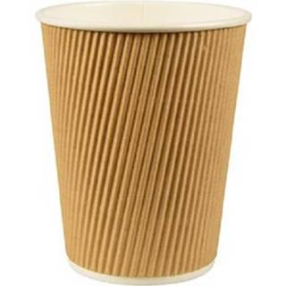 👉 Koffiebeker bruin 250x Duurzame kartonnen koffiebekers/drinkbekers 200ml