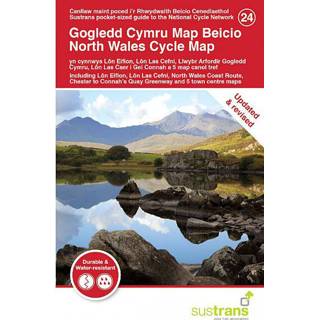 👉 Fiets kaart Sustrans - North Wales Cycle Map Fietskaart 2. Edition 2020 9781910845752