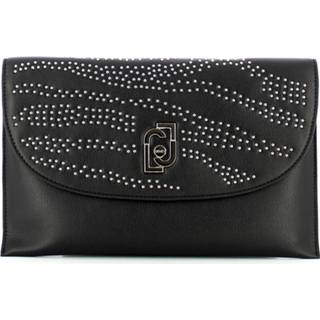 👉 Onesize vrouwen zwart Envelope with studs