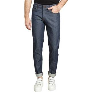 👉 Spijkerbroek W28 W32 W34 W30 male blauw Weird Guy Natural Selvedge Jeans