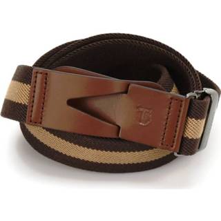 👉 Riem canvas leather male bruin and belt