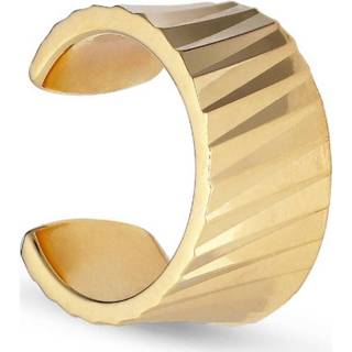 👉 Zilver onesize vrouwen geel Wide Reflection cuff, gold-plated sterling silver 5715180045936