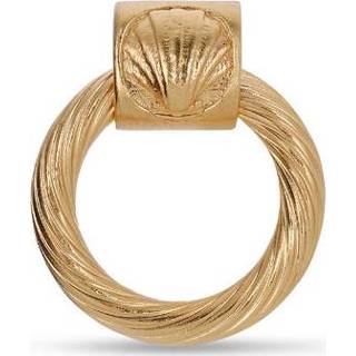 👉 Zilver small onesize vrouwen geel Salon Knocker ear stud, gold-plated sterling silver 5715180039126