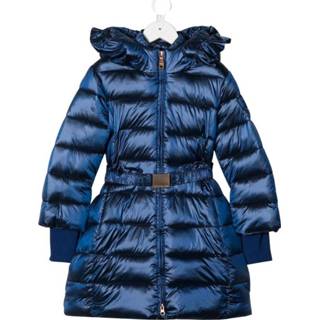 👉 Downjacket vrouwen blauw Long Shiny Down Jacket