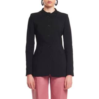 👉 Blazer vrouwen zwart Trompe l`Oeil