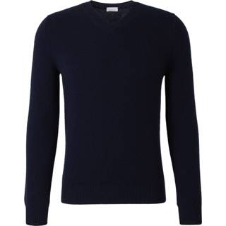 👉 Sweater male blauw V Neck Cashmere 1606262246539