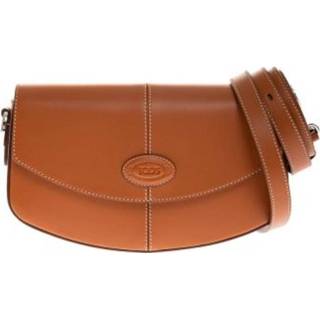 👉 Leather onesize vrouwen bruin C-Bag - bag with shoulder strap