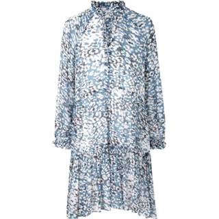 👉 Dress l vrouwen blauw Clouds LS Midi Faded Denim