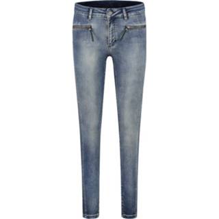 👉 Spijkerbroek vrouwen blauw Elin Satin Denim Jeans