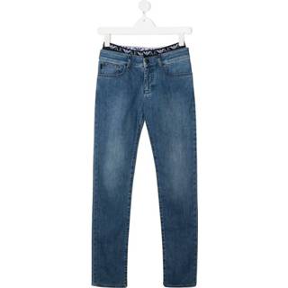 👉 Spijkerbroek male blauw Elastic Jeans