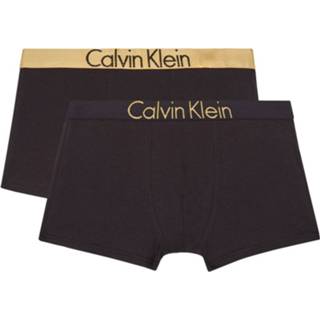 👉 Boxershort elastaan zwart jongens Calvin Klein 2-pack trunk boxershorts BEH