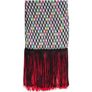 👉 Onesize vrouwen rood Stole Voille W/fringe 8059972381497