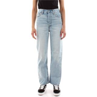 👉 Spijkerbroek W29 W30 W25 vrouwen blauw 72693 0055 L.29 - Ribcage Straight Jeans