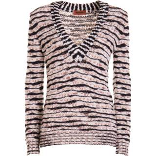 👉 Sweater vrouwen beige Striped patterned