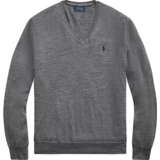 👉 Sweater m male grijs V-neck 710714347-005-Gray-S