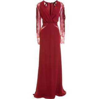 👉 Dress vrouwen rood Long with embroidery 8058252751920