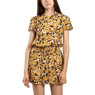 👉 Dress m vrouwen geel Landa flower print 1605665412398