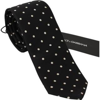 👉 Onesize male zwart Silk Polka Dot Wide Necktie 8054319130059 1605651579760