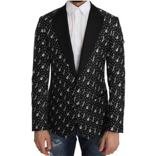 👉 Blazer male zwart Silk Jazz Guitar