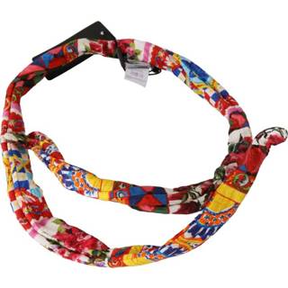 👉 Riem onesize vrouwen rood Silk Cotton Carretto Pattern Wrap Belt 8057001479436