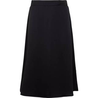 👉 Middellange rok viscose XL vrouwen zwart High-waist