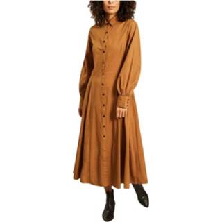 👉 Dress m vrouwen bruin Freya organic cotton