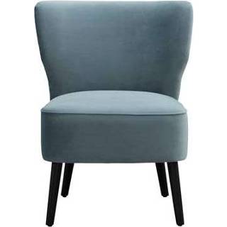 👉 Fauteuil blauw Hasvik Stax - velvet 96 Leen Bakker 8714901744889