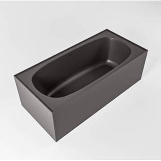 👉 Vrijstaand bad grijs Dark Grey solid surface mat freeze 180x60cm kleur Dark_grey / 6017320534546
