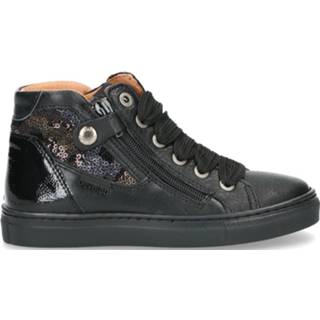 👉 Veterboots leer meisjes vrouwen zwart Develab Veterboot 8719989030640 8719989232396